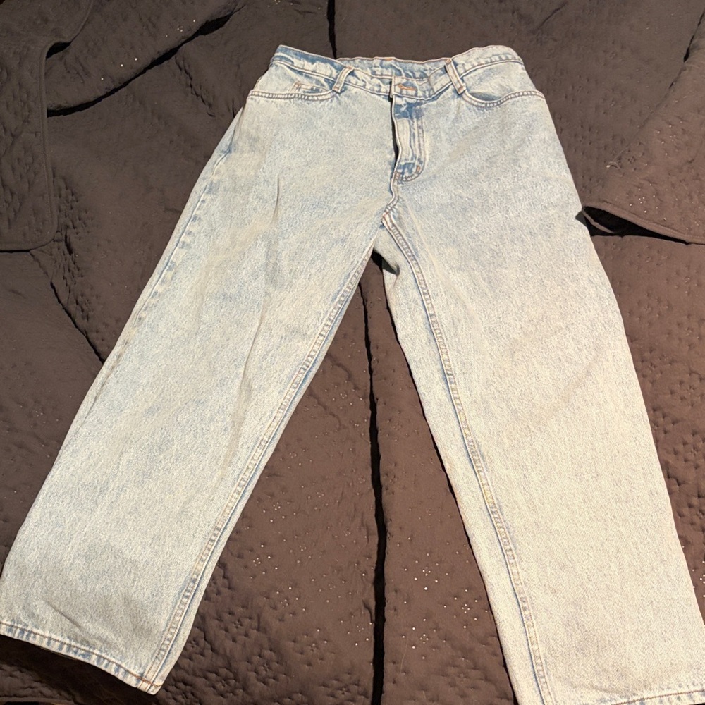 Los Angeles Apparel Light Wash Relaxed Fit Jeans